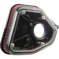 1.8M8BP - Alloy Art Boom Box Air Cleaner Kit For Harley Davidson FLDE 1750 2018-2020 1.8" Height Version