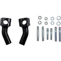 Image of BA-7410B - Baron Kickback Handlebar Risers For Suzuki C 50 Boulevard 2005-2025 10cm (4") - Black