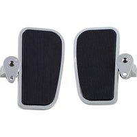 Image of BA-7000-00 - Baron Passenger Sport Boards For Kawasaki VN 1500 2002-2003 - Black/Chrome