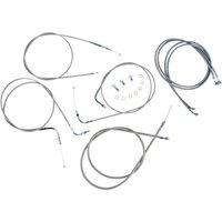 BA-8048KT-18 - Baron Stainless Handlebar Cable & Hose Kit For Yamaha XVS 1100 V Star Custom 1999-2011
