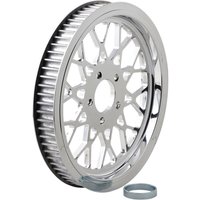 RPMS-70 - Belt Drives LTD Polished 1-1/2" Rear Mesh Belt Pulley For Harley Davidson FLHR 1340 1994-1998 70T - Chrome