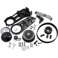 EV-700B - Belt Drives LTD 2" Belt Drive Kit with Changeable Domes For Harley Davidson FLST 1340 1990 - Black