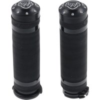 Image of HD-UNI017 - Cult Werk Grip System Grips For Harley Davidson FLFBS 1868 2022-2024 - Black