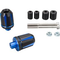 87332 - Daytona "Scratch" Handlebar Ends - Black/Blue