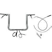 649014 - Fat Baggers Inc. 1-1/2" EZ Install Flat Top Handlebar For Harley Davidson FLHX 1923 2024-2025 - Chrome