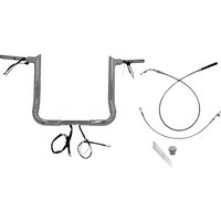 849014 - Fat Baggers Inc. 1-1/2" EZ Install Pointed Top Handlebar For Harley Davidson FLHX 1923 2024-2025 - Chrome