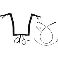 649916-B - Fat Baggers Inc. 1-1/2" EZ Install Flat Top Handlebar For Harley Davidson FLHX 1923 2024-2025 - Black