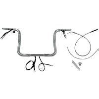 939012 - Fat Baggers Inc. 1-1/4" EZ Install Round Top Handlebar For Harley Davidson FLHX 1923 2024-2025 30.5 cm (12") - Chrome