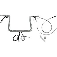 Image of 749011 - Fat Baggers Inc. 1-1/4" EZ Install Flat Top Handlebar For Harley Davidson FLHX 1923 2024-2025 - Chrome