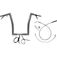 649916 - Fat Baggers Inc. 1-1/2" EZ Install Flat Top Handlebar For Harley Davidson FLHX 1923 2024-2025 - Chrome