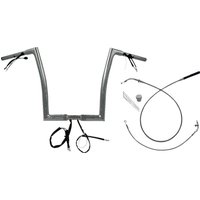 749914 - Fat Baggers Inc. 1-1/4" EZ Install Flat Top Handlebar For Harley Davidson FLHX 1923 2024-2025 - Chrome