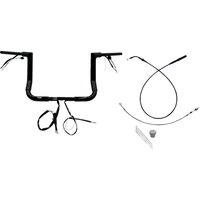 649012-B - Fat Baggers Inc. 1-1/2" EZ Install Flat Top Handlebar For Harley Davidson FLHX 1923 2024-2025 - Black