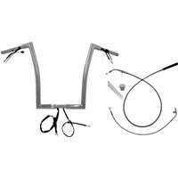 749916 - Fat Baggers Inc. 1-1/4" EZ Install Flat Top Handlebar For Harley Davidson FLHX 1923 2024-2025 - Chrome