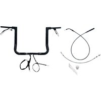 649014-B - Fat Baggers Inc. 1-1/2" EZ Install Flat Top Handlebar For Harley Davidson FLHX 1923 2024-2025 - Black