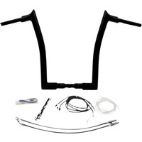 809616-B - Fat Baggers Inc. 1-1/2" EZ Install Pointed Top Handlebar Kit For Harley Davidson FLHR 1690 2016 - Black
