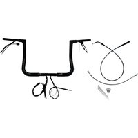 749012-B - Fat Baggers Inc. 1-1/4" EZ Install Flat Top Handlebar For Harley Davidson FLHX 1923 2024-2025 - Black