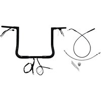 749014-B - Fat Baggers Inc. 1-1/4" EZ Install Flat Top Handlebar For Harley Davidson FLHX 1923 2024-2025 - Black