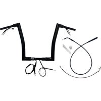 649914-B - Fat Baggers Inc. 1-1/2" EZ Install Flat Top Handlebar For Harley Davidson FLHX 1923 2024-2025 - Black