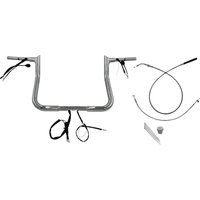 949011 - Fat Baggers Inc. 1-1/4" EZ Install Pointed Top Handlebar For Harley Davidson FLHX 1923 2024-2025 28 cm (11") - Chrome