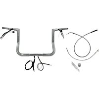 749012 - Fat Baggers Inc. 1-1/4" EZ Install Flat Top Handlebar For Harley Davidson FLHX 1923 2024-2025 - Chrome