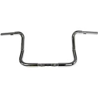 903012 - Fat Baggers Inc. 1-1/4" EZ Install Round Top Handlebar For Harley Davidson FLH 1868 2021 30.5 cm (12") - Chrome