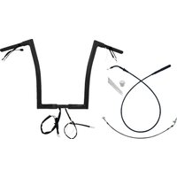 749916-B - Fat Baggers Inc. 1-1/4" EZ Install Flat Top Handlebar For Harley Davidson FLHX 1923 2024-2025 - Black