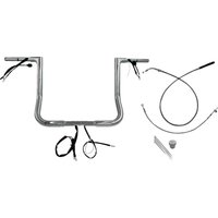 749014 - Fat Baggers Inc. 1-1/4" EZ Install Flat Top Handlebar For Harley Davidson FLHX 1923 2024-2025 - Chrome