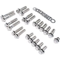 Image of 3066 - Feuling Parts 12-Point Chassis Dress-Up Trim Kit For Harley Davidson XL 1200 C 2004-2019 - Silver