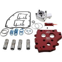 Image of 7074 - Feuling Parts HP+ Oil System Pack For Harley Davidson FLD 1690 2012-2013 - Aluminum/Red