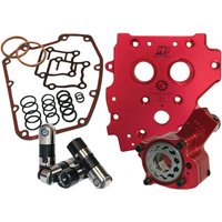 Image of 7075 - Feuling Parts Race Series Oil System Performance Pack For Harley Davidson FLD 1690 2012-2013 - Aluminum/Red