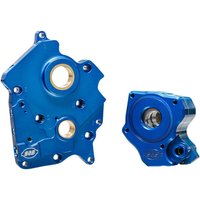 310-0998B - S&S Cycle Oil Pump & Cam Support Plate Kit For Harley Davidson FLDE 1750 2018-2020 - Blue