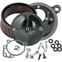 170-0057 - S&S Cycle Super Stock E/G Stealth Air Cleaner Kit For Harley Davidson FLHR 1340 1994-1998 - Black