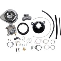 110-0147 - S&S Cycle Super G Carburettor With Stealth Air Cleaner Kit For Harley Davidson FLH 1984-1985 (US Models) - Chrome