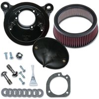 170-0300B - S&S Cycle Super Stock Stealth Air Cleaner Kit For Harley Davidson FLD 1690 2012-2013 - Black