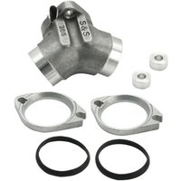 Image of 16-1650 - S&S Cycle Manifold Conversion Kit For Harley Davidson XL 1200 C 1996-2003 - Silver