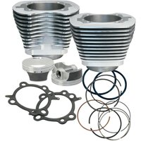 910-0202 - S&S Cycle Big Bore Cylinder Kit For Harley Davidson FLD 1690 2012-2013 - Silver