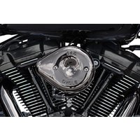 170-0782 - S&S Cycle Stealth Teardrop Air Cleaner Kit For Harley Davidson FLDE 1750 2018-2020 - Lava Chrome