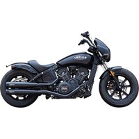 4110-266-R - S&S Cycle Grand National Silencers For Indian Scout 60 2019-2022 - Guardian Black