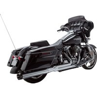 Image of 550-0758D - S&S Cycle 2 into 1 Sidewinder Complete Exhaust System For Harley Davidson FLH 1868 2021 - Chrome