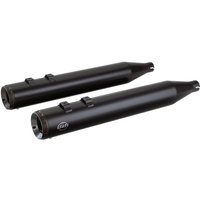 550-0690 - S&S Cycle Grand National Silencers For Harley Davidson FLHR 1450 1999-2003 - Black