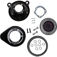 170-0726A - S&S Cycle Air Stinger Stealth Air Cleaner Kit For Harley Davidson XL 1200 C 2007-2020 - Black/Red