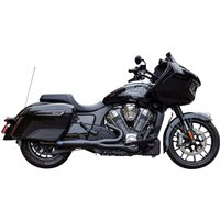 550-1084 - S&S Cycle 2 Into 1 Qualifier Exhaust System For Indian Challenger 108 2020-2023 - Guardian Black