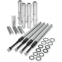 Image of 106-6051 - S&S Cycle Quickee Pushrod Kit with Covers For Harley Davidson FLD 1690 2012-2013 - Chrome