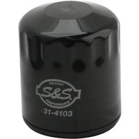 31-4103A - S&S Cycle Oil Filter For Harley Davidson FLD 1690 2012-2013 - Black
