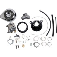 110-0149 - S&S Cycle Super E Carburettor with Stealth Air Cleaner Kit For Harley Davidson FLHR 1450 1999-2003 - Chrome