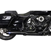 550-1027A - S&S Cycle 2 Into 1 Diamondback Exhaust System For Harley Davidson FLH 1868 2021 - Guardian Black