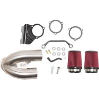 170-0635A - S&S Cycle Tuned Induction Air Cleaner Kit For Harley Davidson FLHR 1584 2008 - Stainless