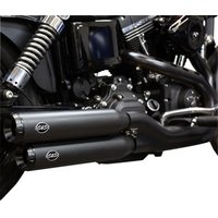 550-0725 - S&S Cycle Grand National Silencers For Harley Davidson FXDF 1584 2008-2011 - Black