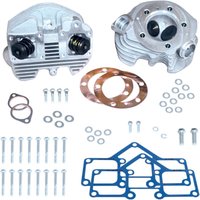 90-1497 - S&S Cycle Super Stock Cylinder Head Kit For Harley Davidson FL 1200 1970-1977 - Aluminum