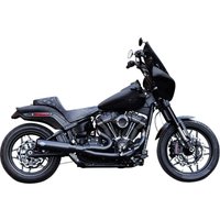 550-1106 - S&S Cycle 2 Into 1 Qualifier Exhaust System For Harley Davidson FLDE 1750 2018-2020 - Guardian Black